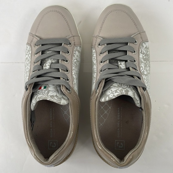 Duca Del Cosma Italian Gold Evolution Caldes Floral Women's Golf Shoes Size 6 - Picture 1 of 17